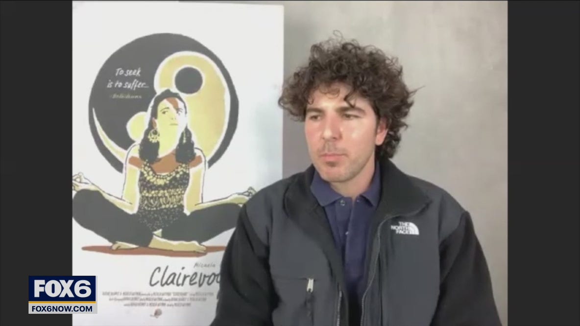 Gino talks with the cast of Clairvoyant